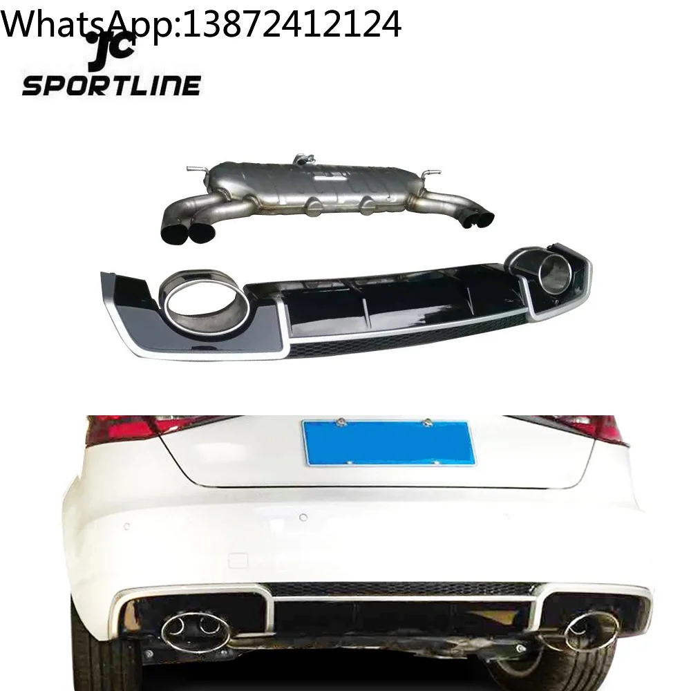 

S3 Look Rear Diffuser with Tail Exhaust for Audi A3 8V Sportback 13-16