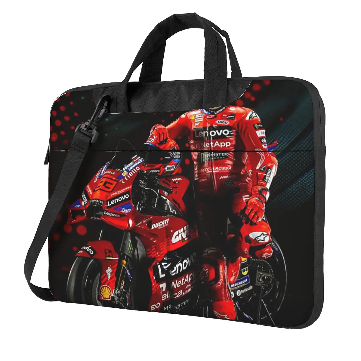 Motorcycle Marqueze Crossbody Laptop Bag Case Computer Bag Resistant Protective Notebook Pouch for Macbook Pro Lenovo