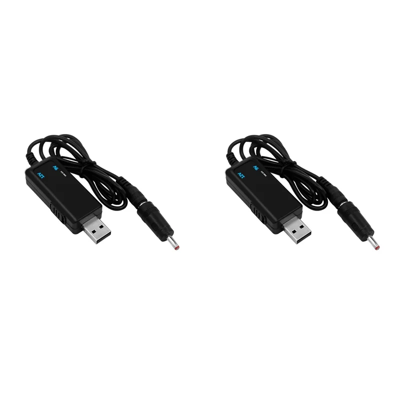 

2X USB повышающий преобразователь USB-кабель повышающего преобразователя постоянного тока от 5 В до 9 В 12 В 3,5X1,35 мм, разъем для преобразователя мощности, 1 поддержка 1-Y18A