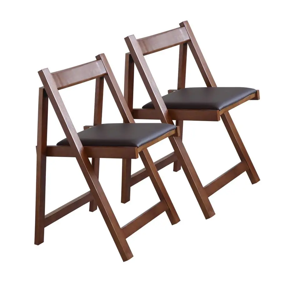 

Dining Chairs with Padded Seat Lightweight sillas para Fiestas,2 Pack Folding Chair for Dinner,Party Wedding,Picnic Customizable