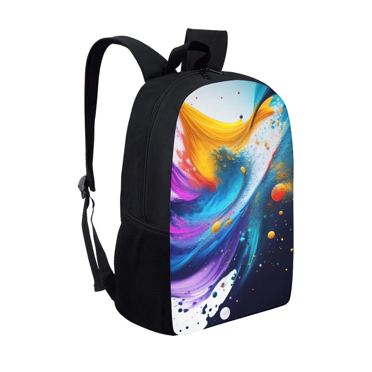 Cor fresca na moda 3d imprimir sacos de escola para meninos meninas moda mochila escolar adolescentes estudante bagpack portátil