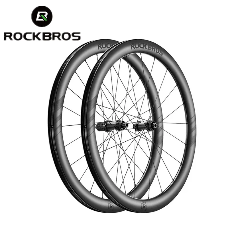 

ROCKBROS Bicycle Wheel T700 T800 Carbon Fiber Wheel Tubeless Tyre Road Bike Wheel Set Disc Brake 36T 50mm Cycling Wheel Parts