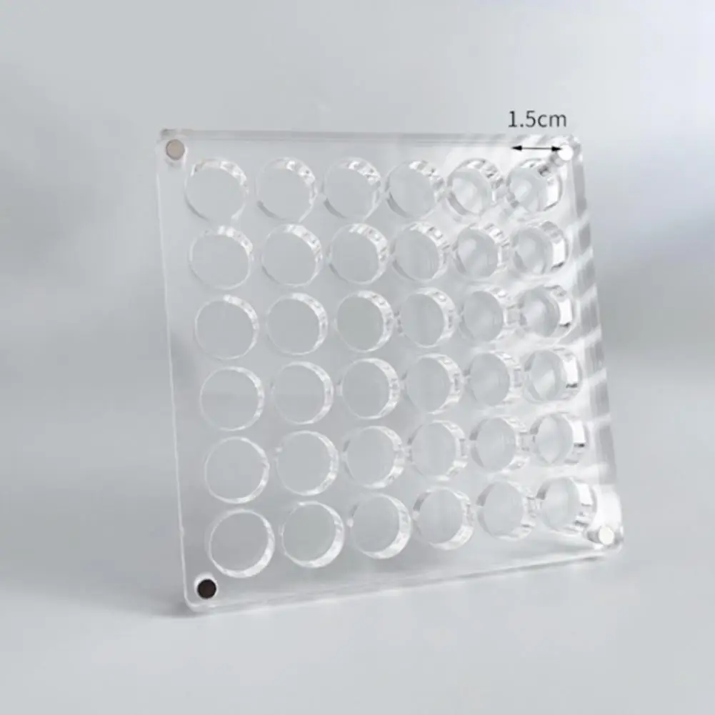 Acrylic Magnetic Display Box Diy Seashell Bead Nail Box Display Empty Storage Grids Box Organizer Jewelry 36/64 Decora M3z4