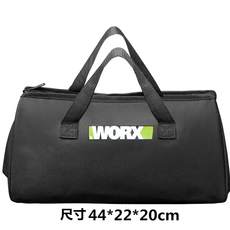 Worx Double Layers Oxford Cloth Tool Handbag Portable Storage Bags with Wire Ring Waterproof Anti-Fall for Tools Packaging