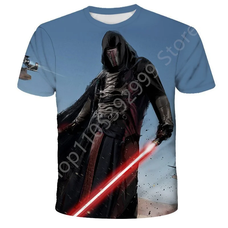 3D Quick Drying Short Sleeved Men T shirt Around The 50th Anniversary of Star Wars Adult Children's Parent Child T shirts