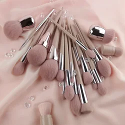 Fashion Beauty Cosmetic Brushes Nude Pink FB Powder Blusher Highlighter Brush Eyeshadow Blending Nose Eyebrow Lip Makeup Brushes