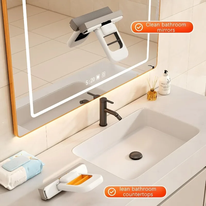 Mini Handheld Mopp Faltbare Schwamm Mopp Desktop Badezimmer Waschbecken Schnelle Wasser Absorption und Reinigung Werkzeuge Hause Auto Glas Bildschirm Mops – Detail 8