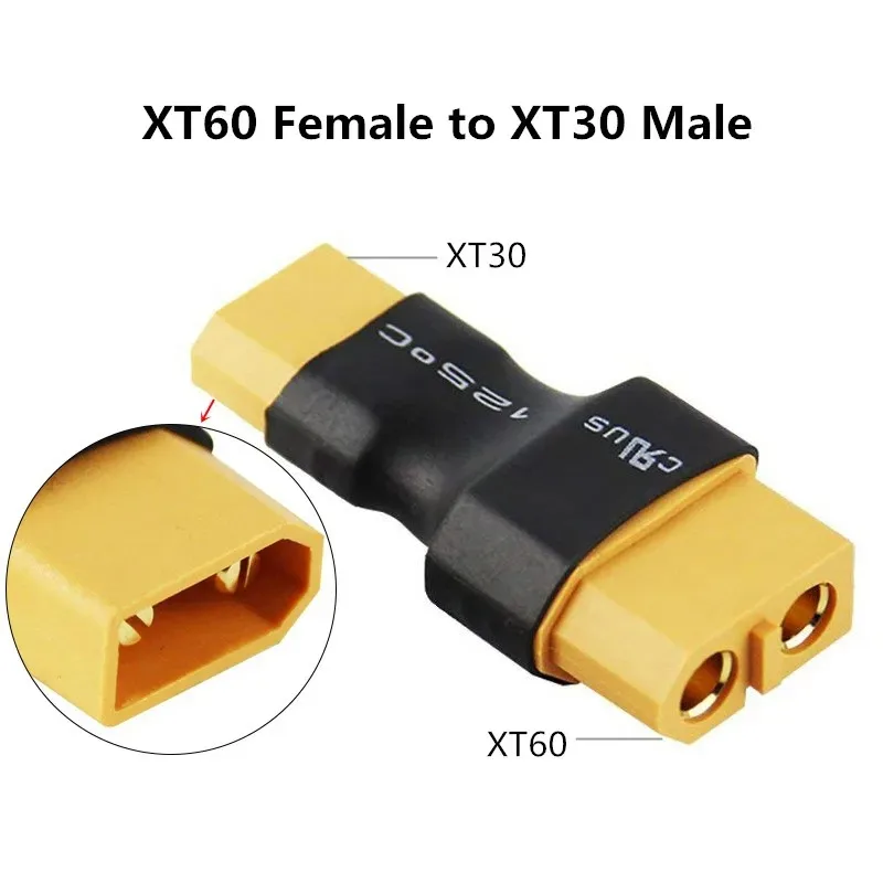 

10pcs XT60 To XT30 Connector Adapter Male/Female Plug 10CM 16AWG Silicone Wire Cable for RC FPV Quadcopter CineLog35 Drone Parts