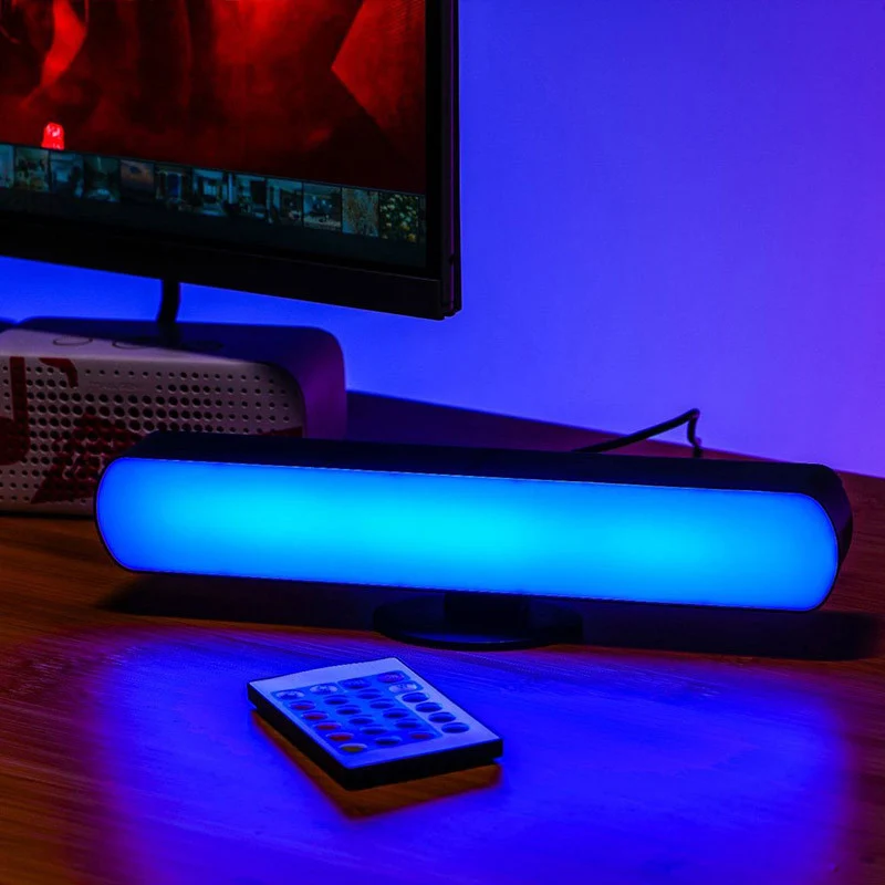 Lampki nocne LED RGB z pilotem do lampa stołowa dekoracja sypialni telewizora do gier