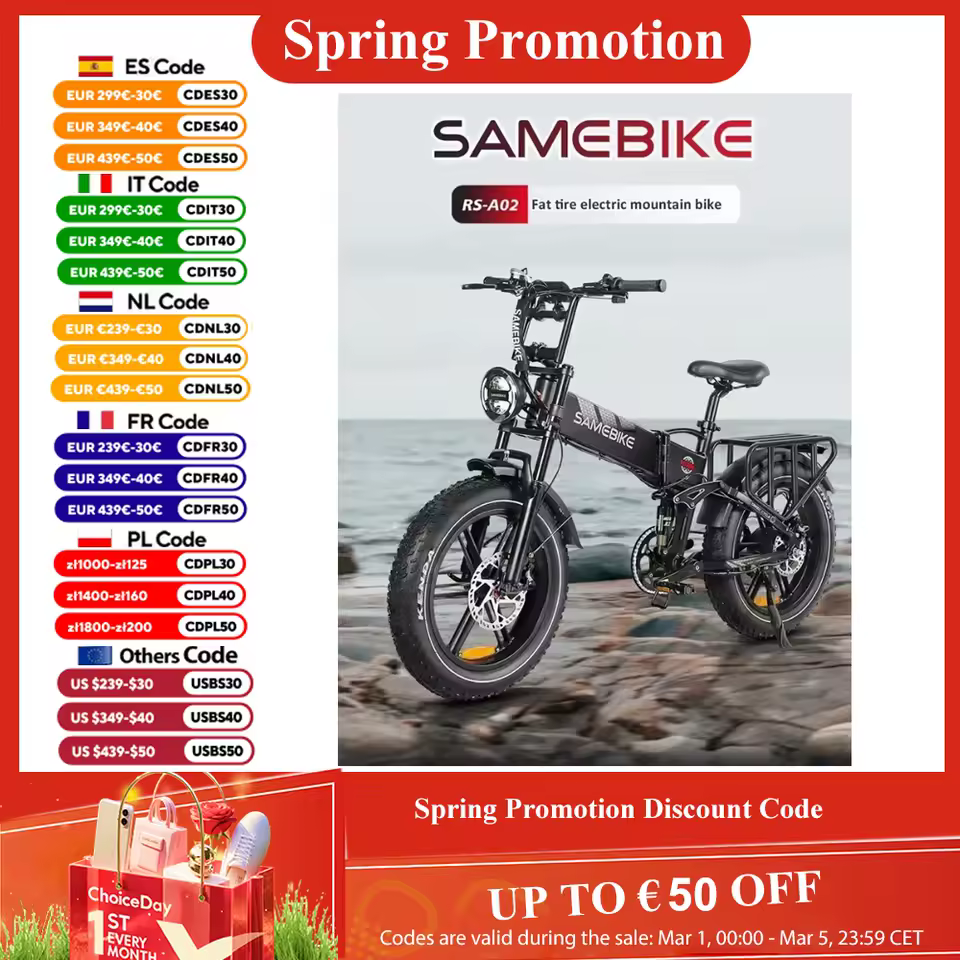 SAMEBIKE RS-A02 eBike, Batt 48V-