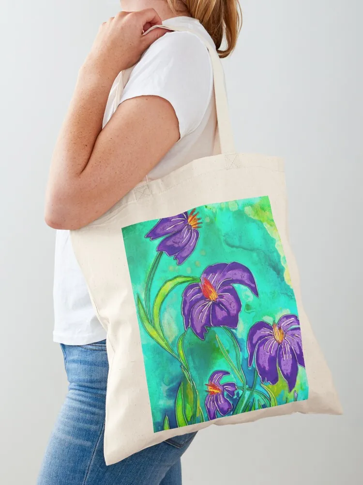 

Purple Stars Tote Bag hand bags shopper bag women canvas canvas tote bags eco pack