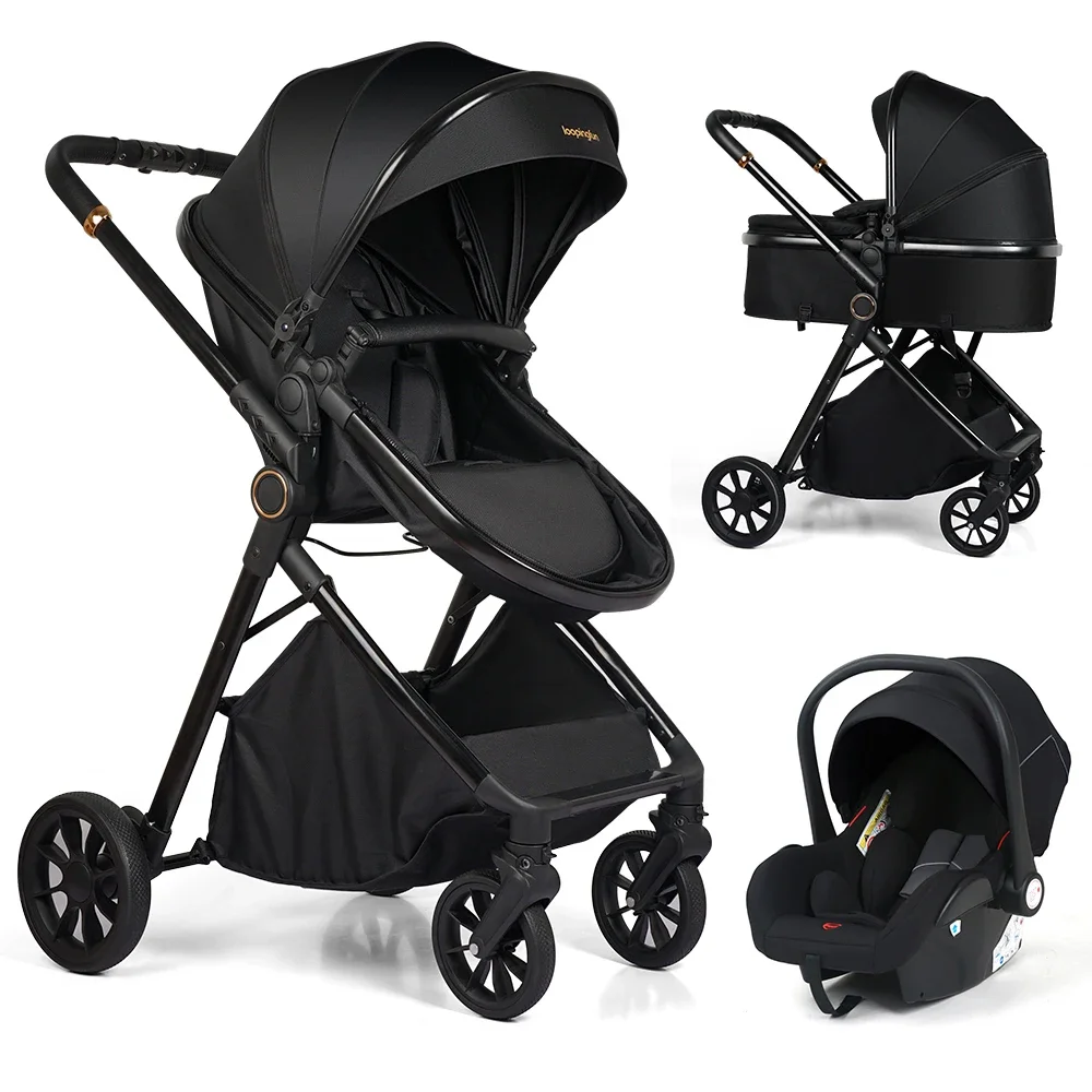 Coches Para Bebes. Luxury Carriage Stroller Baby Pushchair 4 In 1 Kinderwagen Foldable Baby Stroller Pram 3 In 1 With Car Seat