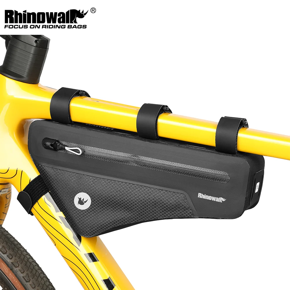 

Rhinowalk Bike Tube Bag Triangle Waterproof Cycling Bike Frame Storage Luggage Bag Bikepacking Summer Bike Accessories