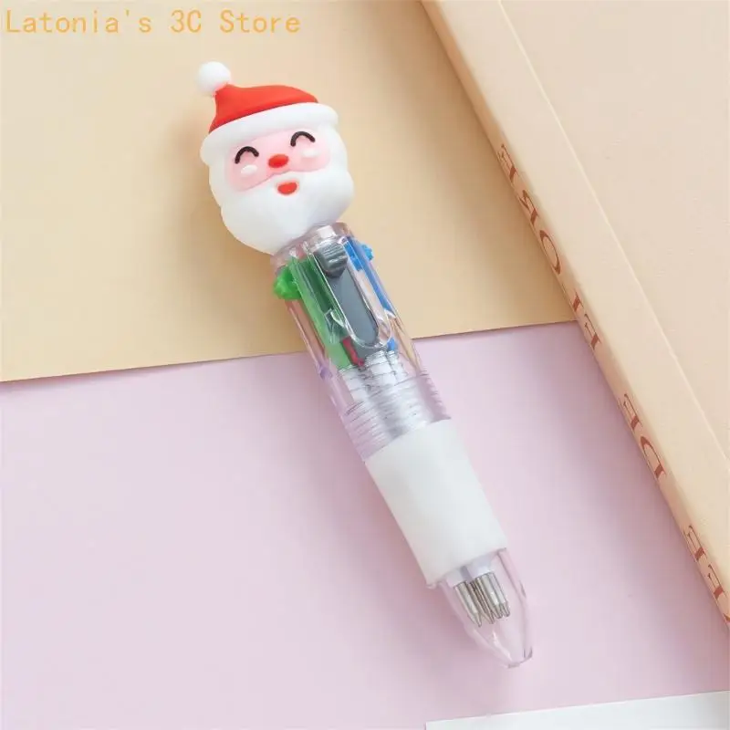 Assorted Cartoon Christmas Ballpoint Pen Set with 20 Retractable Pen Included X3UB