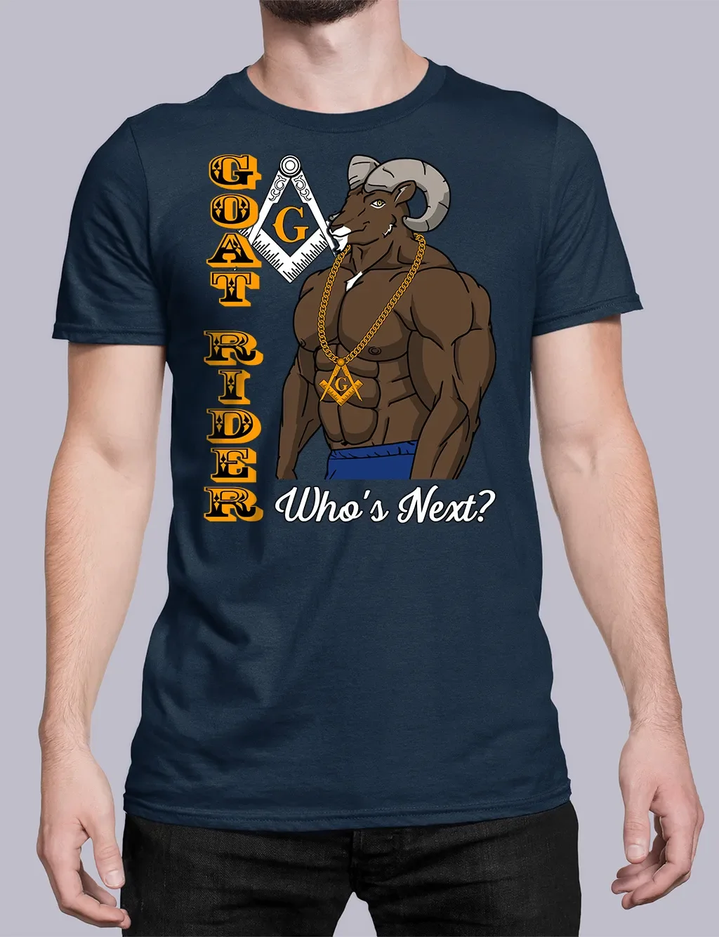 Freemason Goat Rider Masonic T-Shirt 100% Cotton O-Neck Short Sleeve Summer Casual Mens T-shirt Size S-3XL