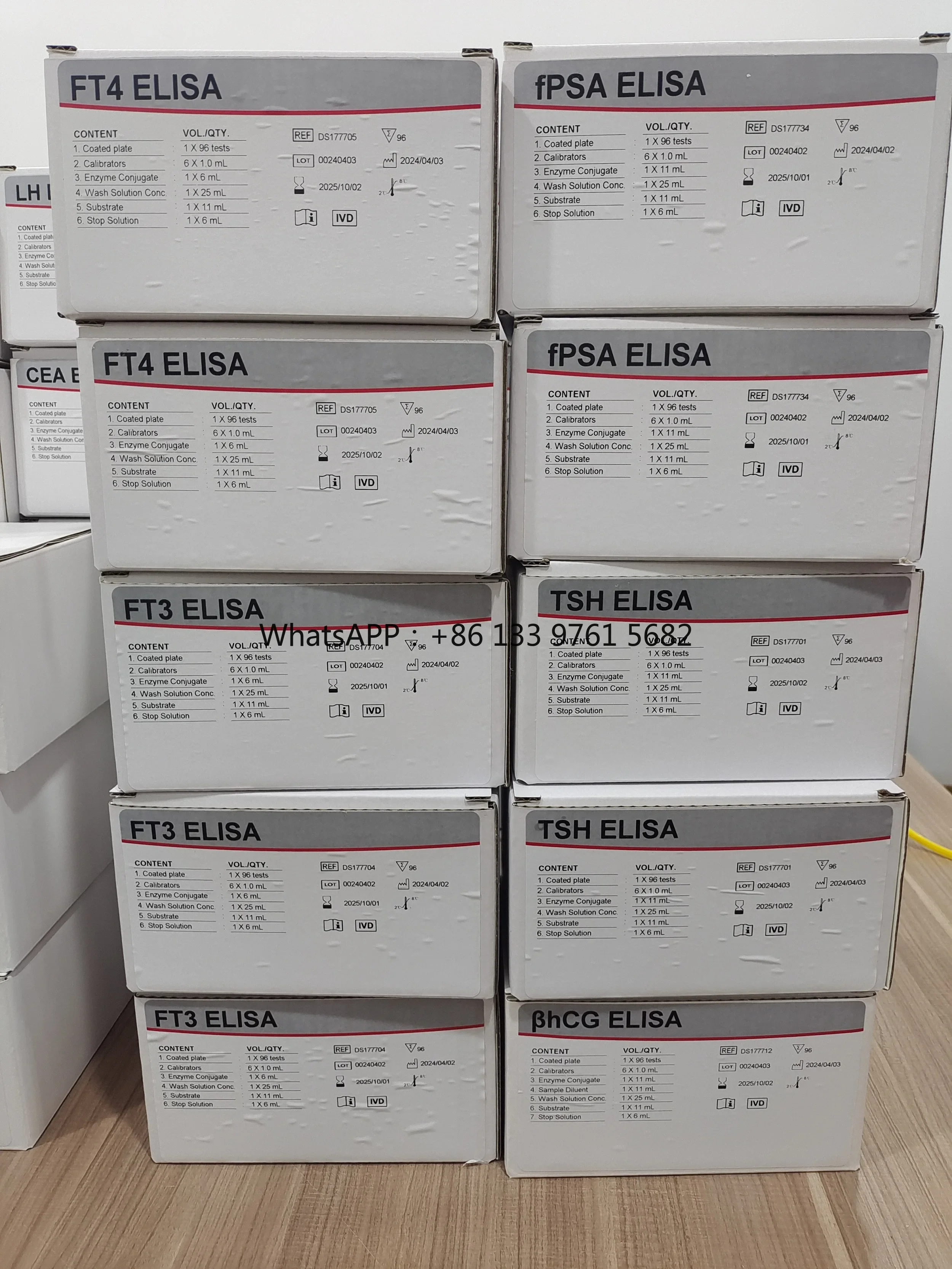 Good Quality Elisa Test Kit Asa Hav Hiv Hcv Syphilis  Antibody Hbsag Hiv Ag/ Antigen Test Kit