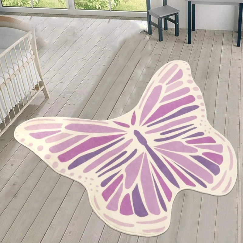 Bedroom Decoration Butterfly Carpet Soft Lounges Rugs Modern Simple Carpets