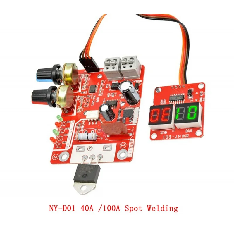 40A 100A Digital Point Weld Machine NY-D01 110V/220V Transformer Controller Current Display