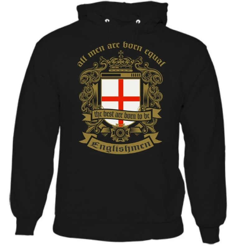 

2025 Autumn and Winter Men Are Born Equal English Mens Hoodie Flag England Football St Georges Day