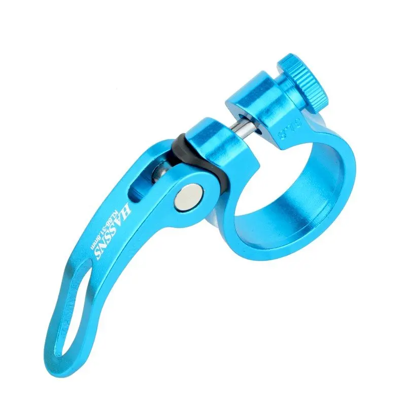 HASSNS Bicycle Seatpost Clamp Quick Release Alloy Aluminium 31.8/34.9mm Saddle Closure For Mountain Bike 27.2/31.6mm Seat Tube