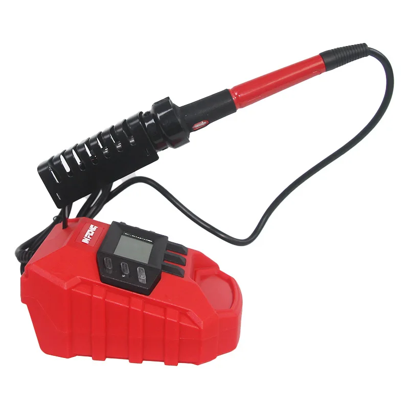 Portable Cordless Rapid-Heating Soldering Iron for Makita/Milwaukee/Bosch 18V/20V Lithium Batteries with USB and Type-C Ports