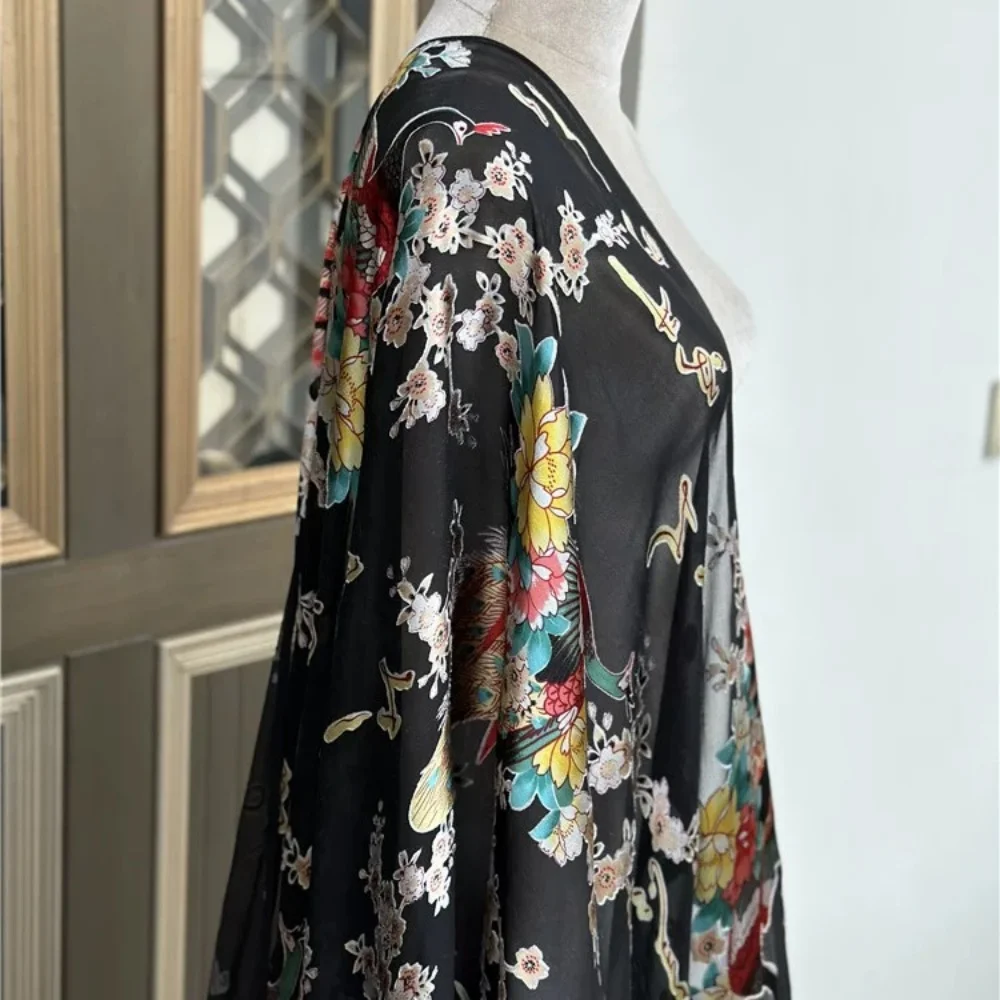 Unique Discount Price Flower Style Top Quality Silk Burn Out Fabric with Soft Feeling Nice Color for Sexy Lady Custom Cloth