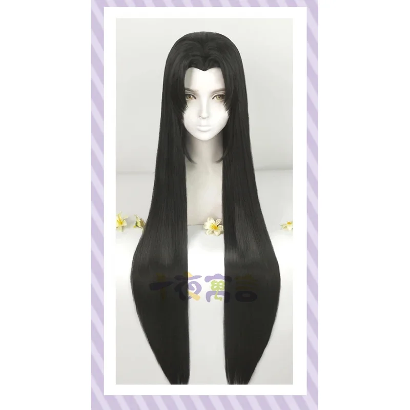 Sephiroth preto prata longa reta sintética resistência ao calor perucas cosplay traje + peruca grátis capx; 4'b,5;y,8