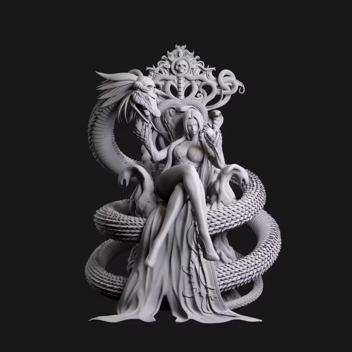 

1/24 Scale Resin Figure Pirate King Empress Assemble Model Kit Unassembled and Unpainted 3D printing toy