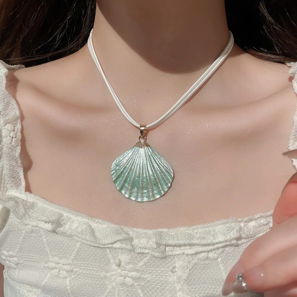 سلسلة البحر شل نجم البحر قلادة الحلي قابل للتعديل البوهيمي شل قلادة الخماسي سبائك الأقراط قلادة