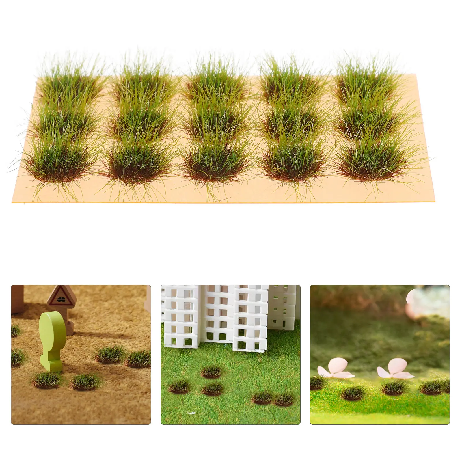 

Искусственный миниатюрный куст травы для микроландшафта, реалистичное украшение из искусственной травы для диорам, террариумов и поделок