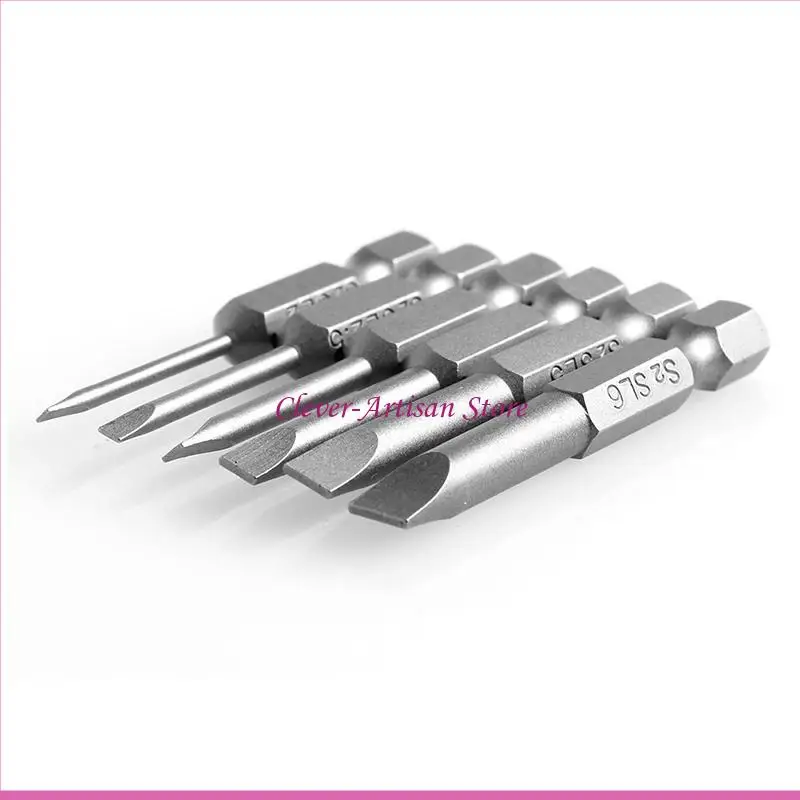 E06B 6pcs/set 50mm 2,0-6,0 mm per pezzi cacciaviti a footbato