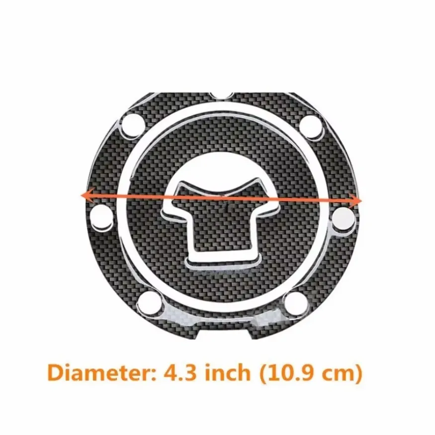 Motorbike Racing Fiber Fuel Gas Cap Tank Protector Pad Sticker Decal Fit for Honda CBR 600 F2/F3/F4/F4i RVF VFR CB400 CB1300 1PC