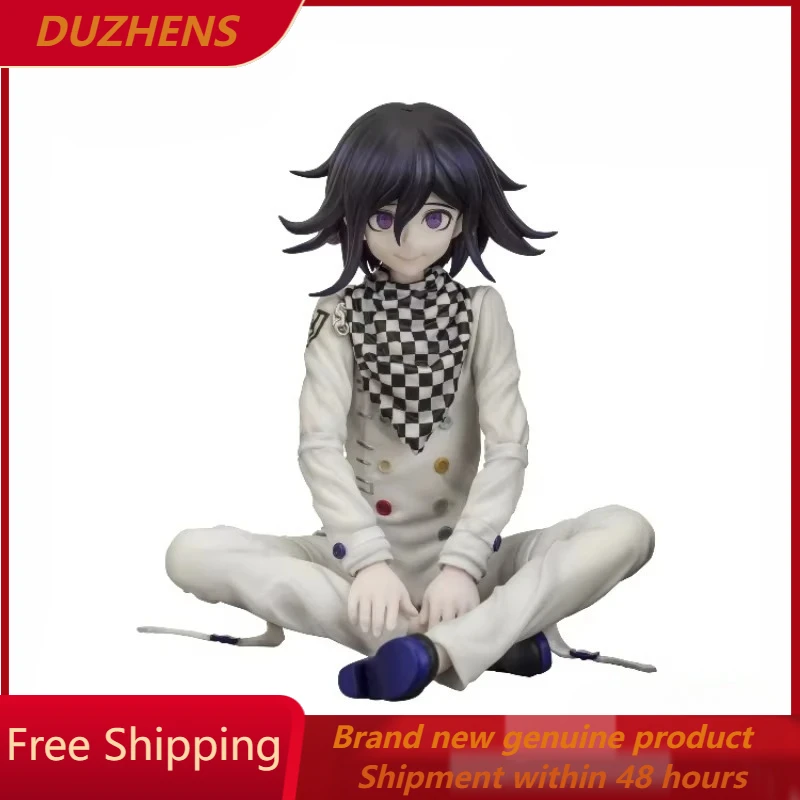 

100% оригинал: Danganronpa Kokichi Oma Сидящая фигура 11 см из ПВХ аниме модель игрушки Коллекционная фигурка кукла подарок
