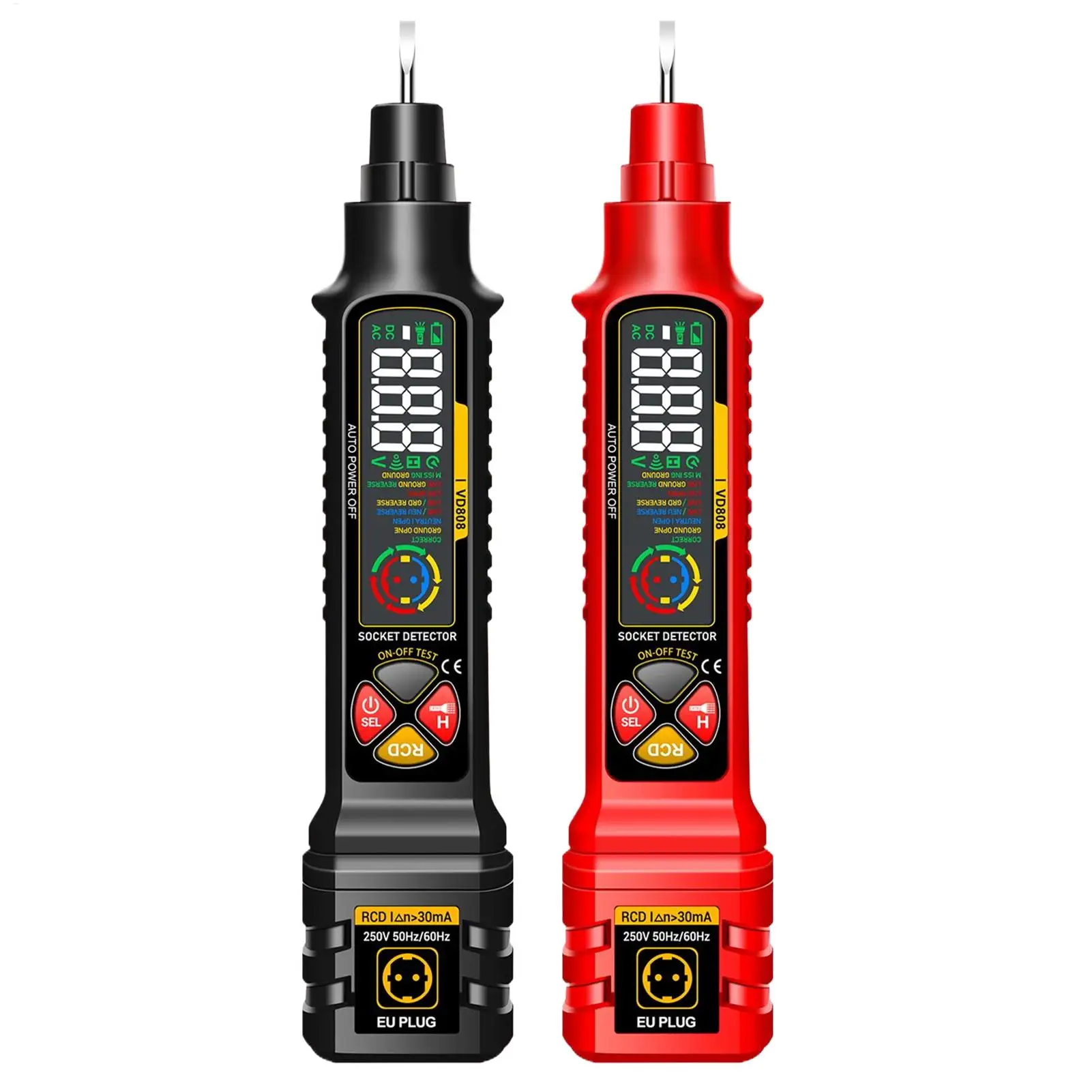 

Поиск автоматического выключателя со светодиодным дисплеем/умный счетчик 2-300 В, анализатор отслеживания цепей с электрической розеткой, тестер сетевого кабеля