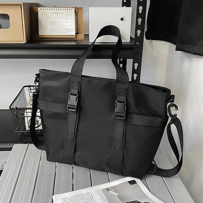 HOCODO Wodoodporna damska torebka podróżna o dużej pojemności damska torba listonoszka jednokolorowa damska nylonowa torba na ramię typu crossbody damska