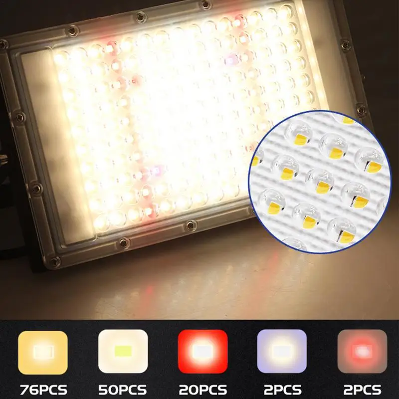 Broeikaslicht 100W Led Zonachtige Licht Binnenplanten Led Kweeklamp Full Spectrum Plant Kweeklampen Geleid Zonachtig Licht