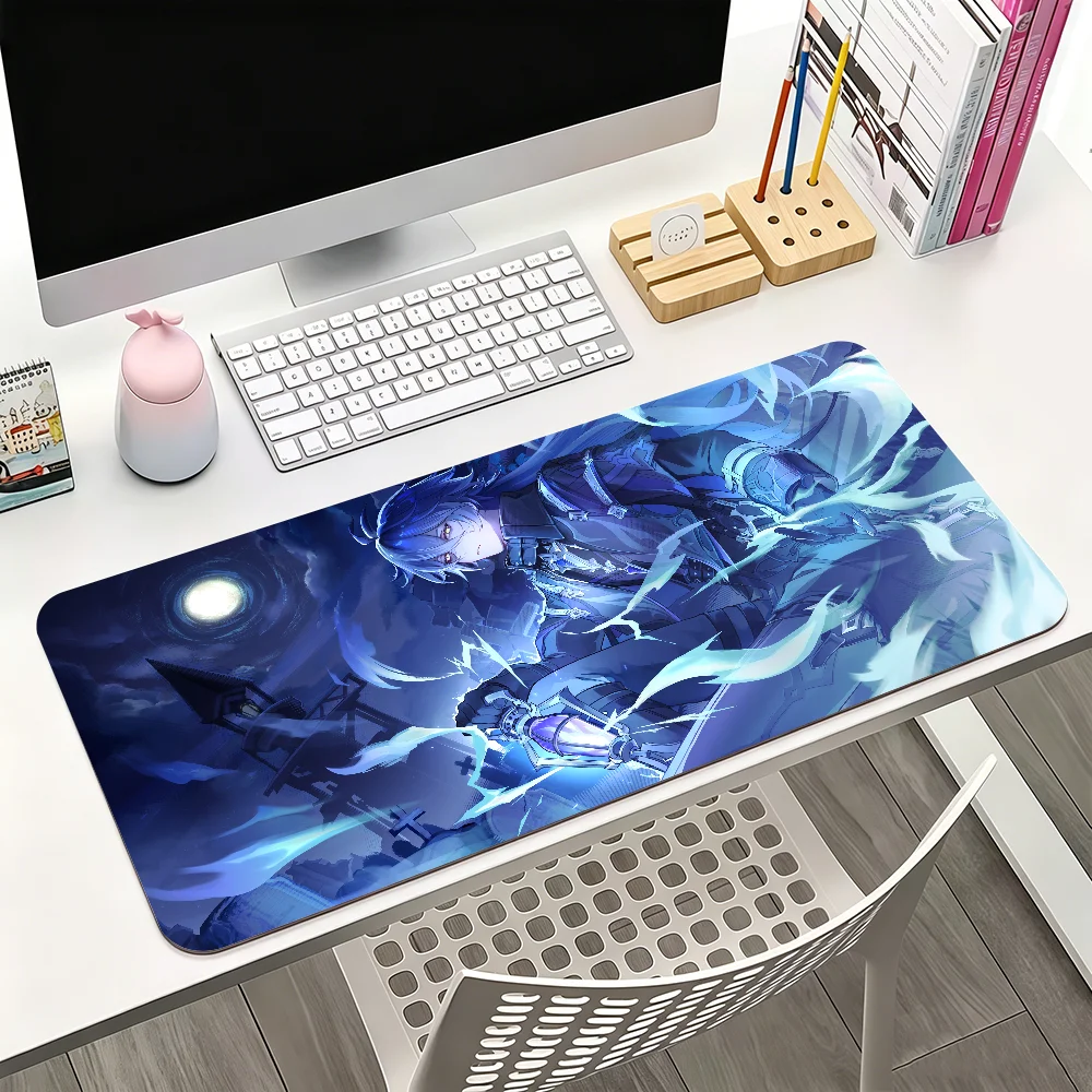 Flins Genshin Impact Mouse Pad For Office Gaming And Keyboards Non-Slip Large Waterproof