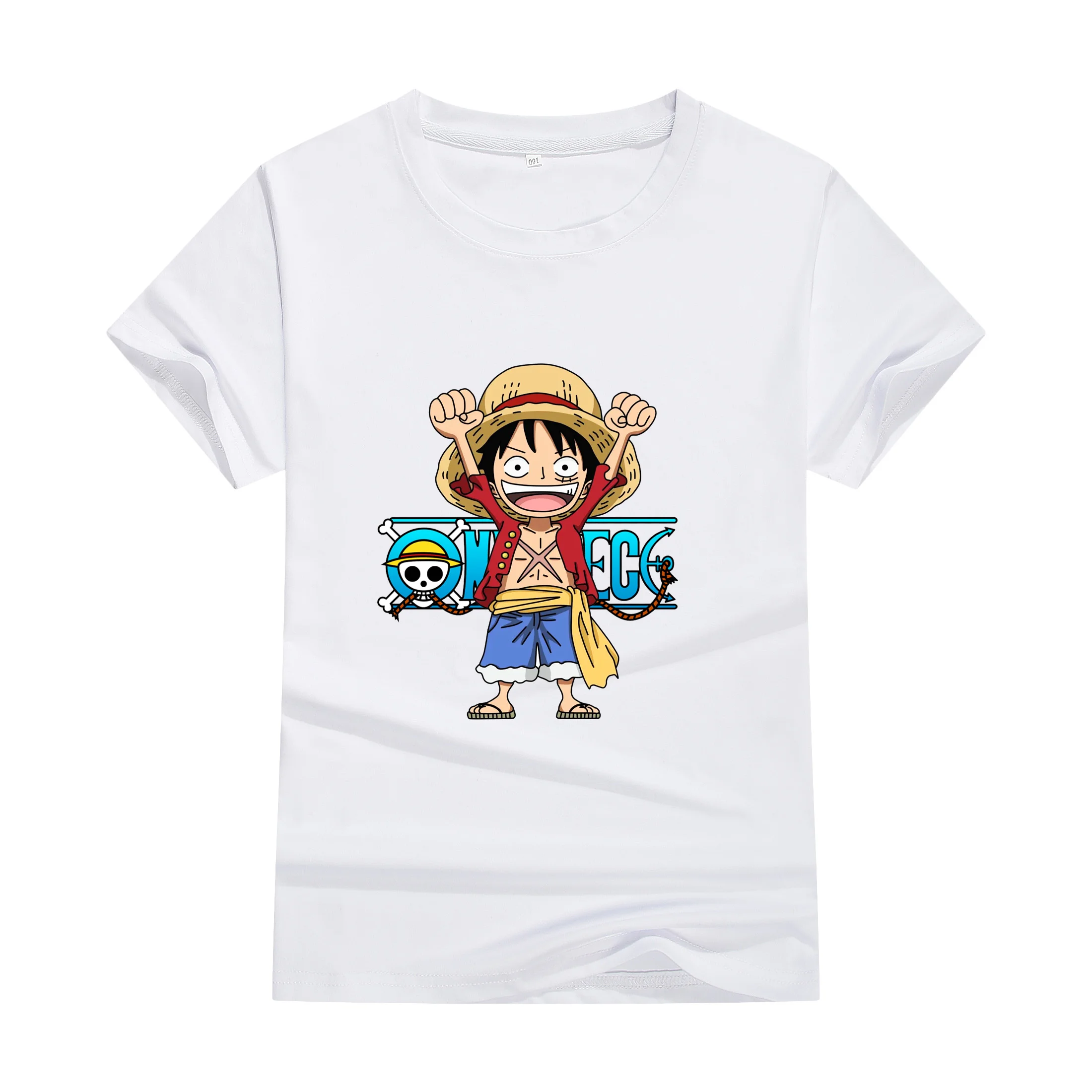 2024 regalo caldo bambini rufy bambini Y2k vestiti bambini t-shirt abbigliamento di alta qualità camicie un pezzo Anime manica corta nuovo