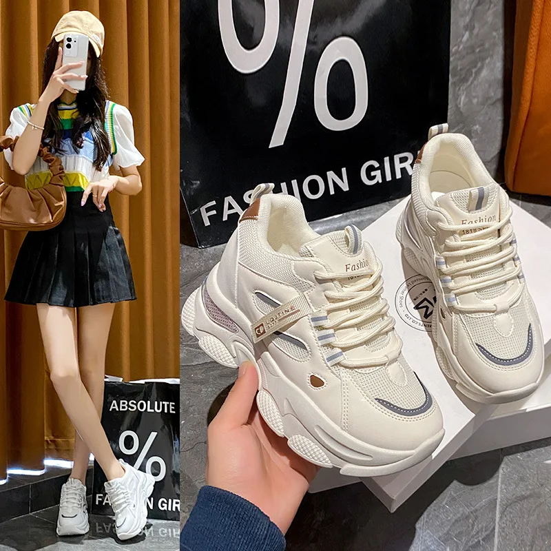 

Весенне-осенняя женская повседневная обувь Zapatos Mujer, удобные кроссовки с дышащей сеткой, женские белые кроссовки на плоской подошве, вулканизированная обувь