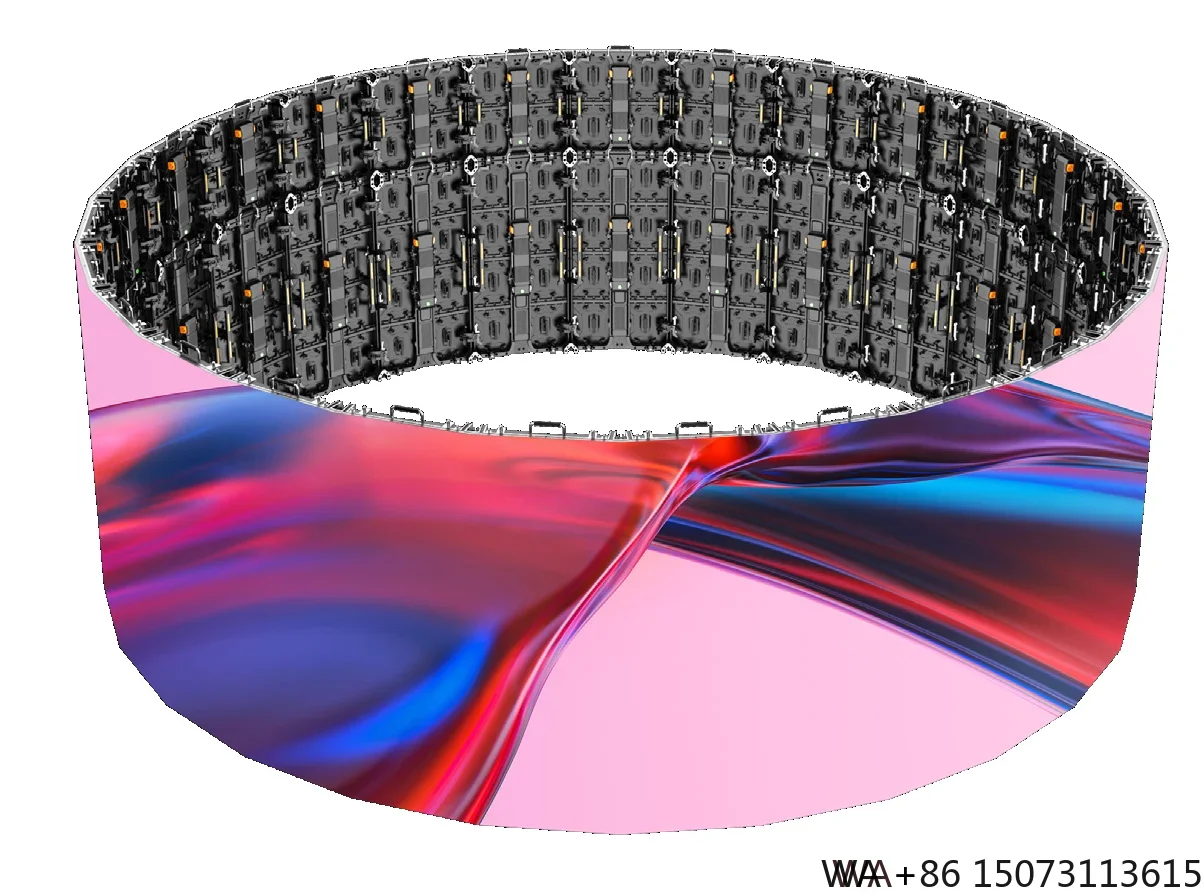 

Уличный изогнутый светодиодный экран P3.9 500x500 мм, водонепроницаемый, для аренды на сцену, фоновая стена
