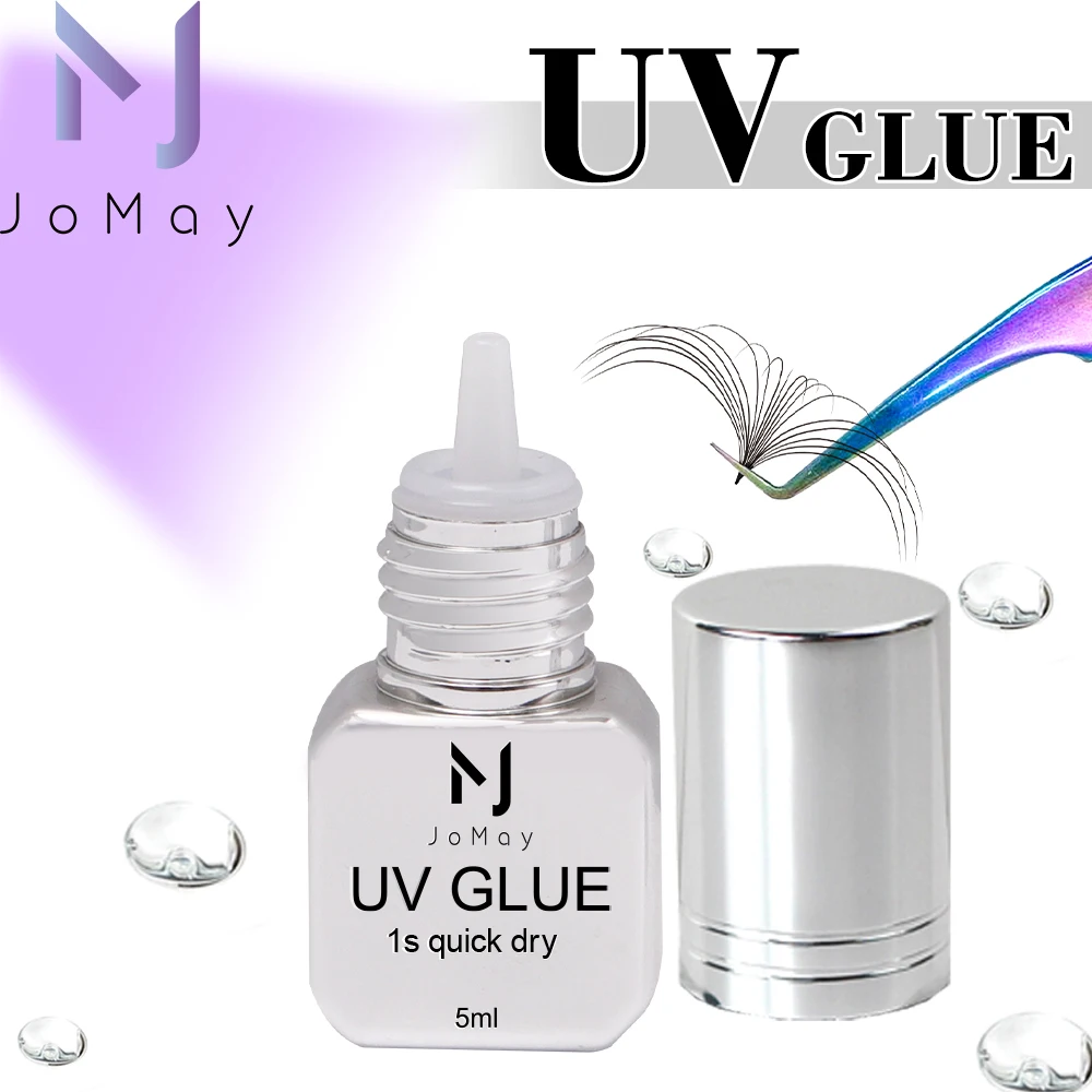 MAY-Colle UV pour extension de cils, accessoire de maquillage pour femmes