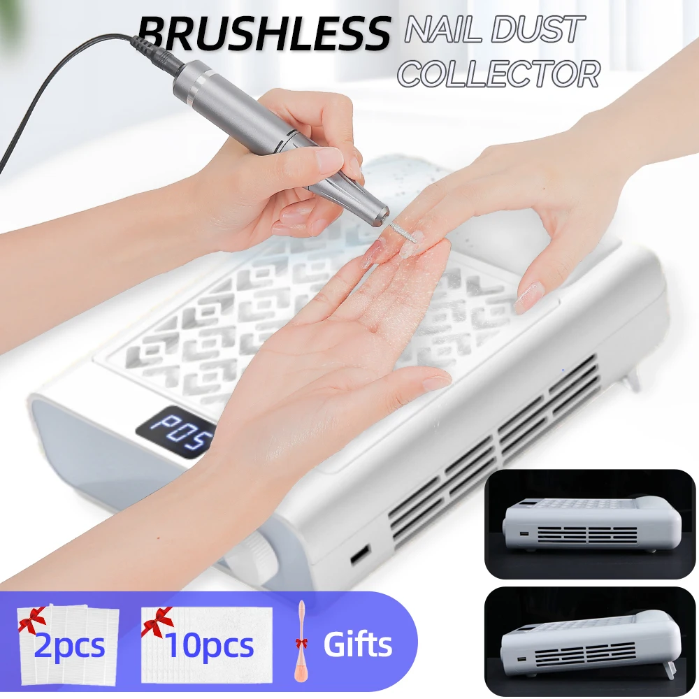 

Регулируемый скоростной пылесборник для ногтей, беспроводная турбина, бесщеточный пылесборник для ногтей, маникюрный вентилятор, фильтры для пылесоса