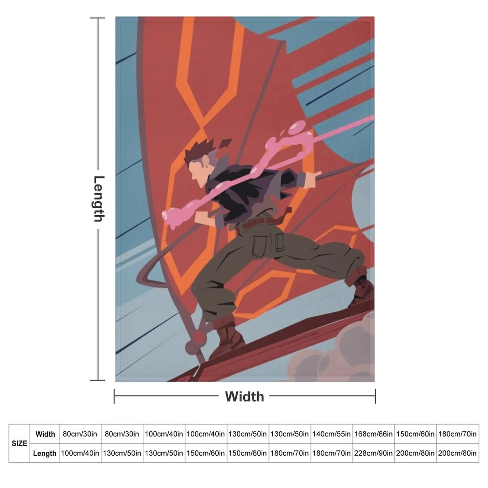 Jim Hawkins Solar Surfer (Treasure Planet) Throw Blanket Beautifuls Thermals For Travel Large Extra Large Throw Blankets