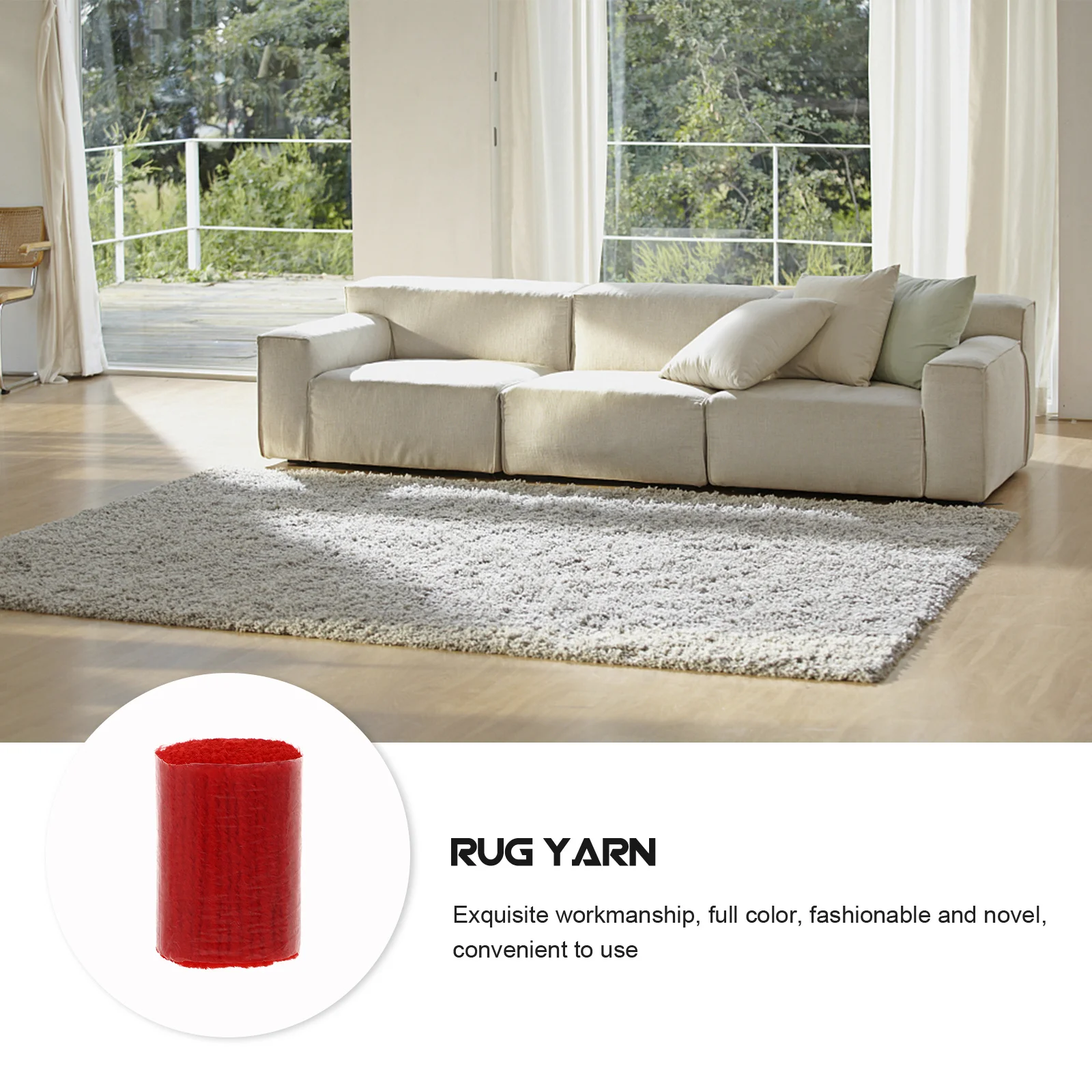 

10pcs Latch Hook Yarn Craft Set Pre-Cut Acrylic Fiber For Diy Rug Carpet Cushion Decoration Crochet Knitting Wool Thread