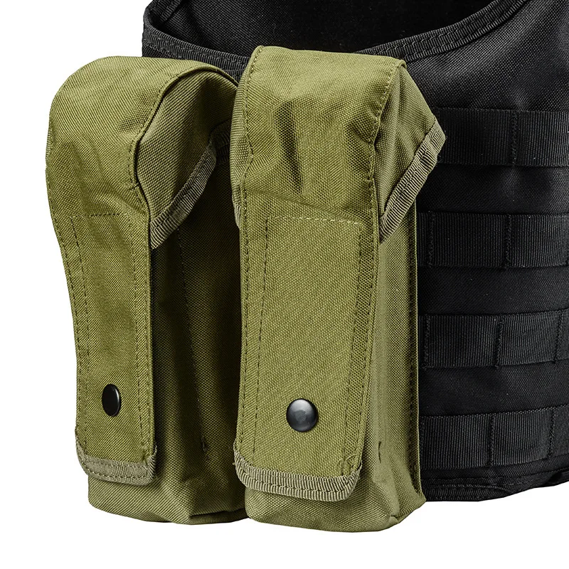 AK Double Magazine Pouch Tactical Outdoor Molle Accessory Bag Hunting Vest Single Tool Magazine Bag for Paintball