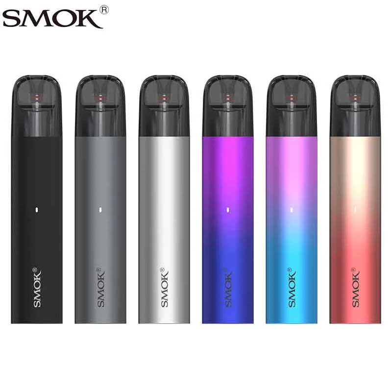 Orignal SMOK SOLUS Pod Kit 700mAh Built-in Battery 16W 0.9ohm Meshed Pod Cartridge Electronic Cigarette Portable Vape Pen Kit