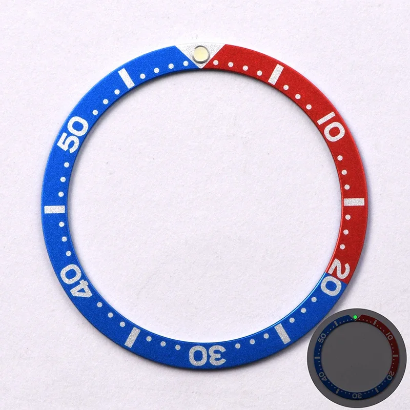 

HEIMDALLR 31.5-38mm Hardened Aluminium Bezel Insert For NH35 NH36 Movement Dive Watch Automatic Watch C3 Super Luminous