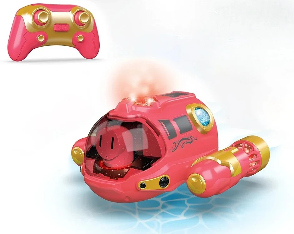 2.4G RC Spray-onderzeeërboot – elektrische waterdichte motorboot met verlichting |   Kerstcadeau voor kinderen