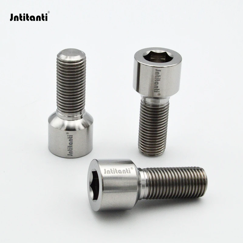 

Jntitanti Ball Seat hexagon socket Gr.5 titanium Car Wheel titanium Bolt M14*1.5*28mm for VW AUDI etc.