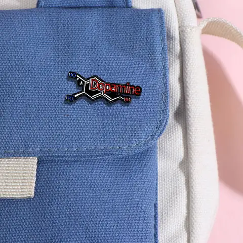 Branch Collection Enamel Pins Chemistry Math Major Dopamine Heart Electricity Brooches Best Gift For Teacher student
